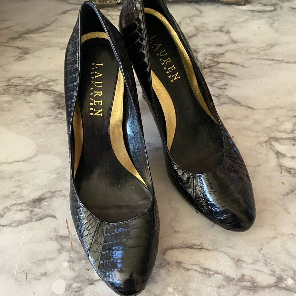 Ralph Lauren leather pumps